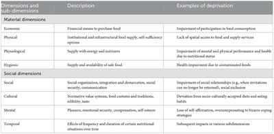 A scoping review of the social dimensions in food insecurity and poverty assessments